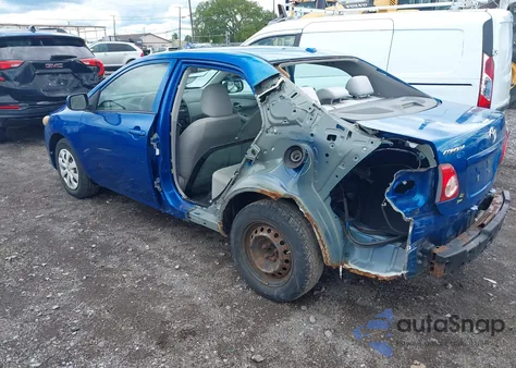 2009 Toyota Corolla Le z USA, uszkodzony, nr VIN 2T1BU40E99C068218